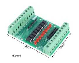 DC 3.3V 5V 8-Channel Optocoupler Isolation Module PNP NPN Low High Level Output Signal Converter